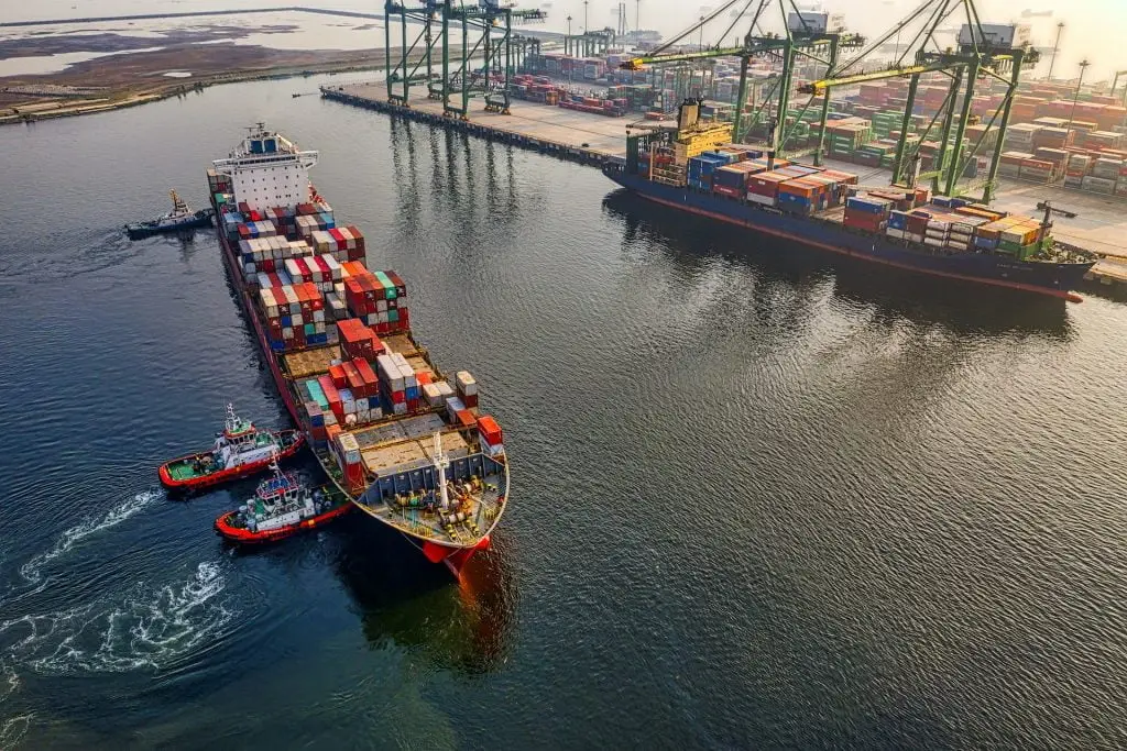 Container Ship Docking