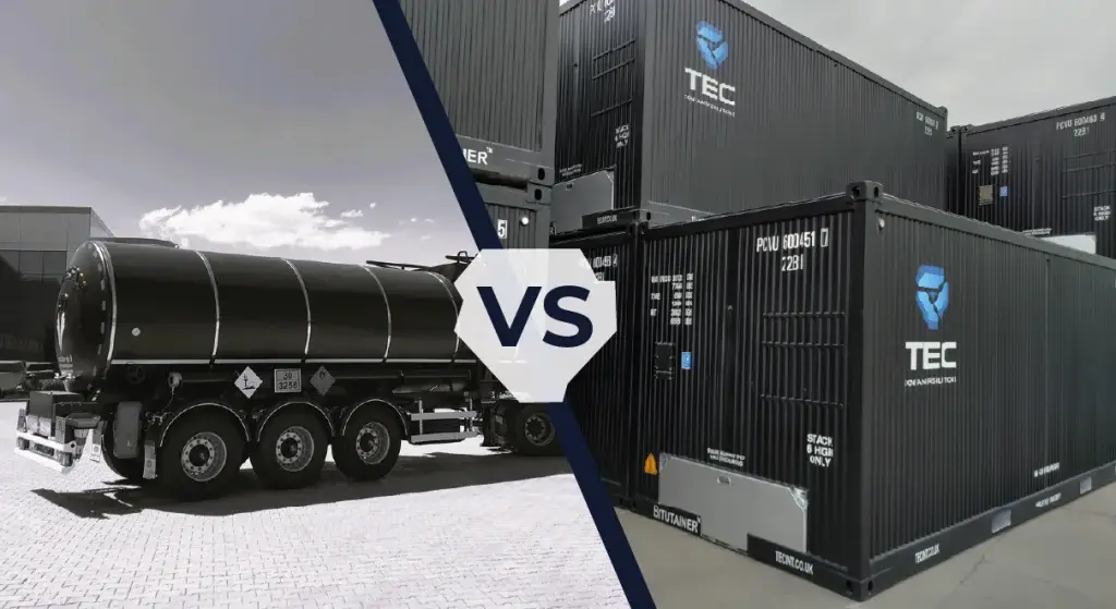tank trailers vs bitutainers
