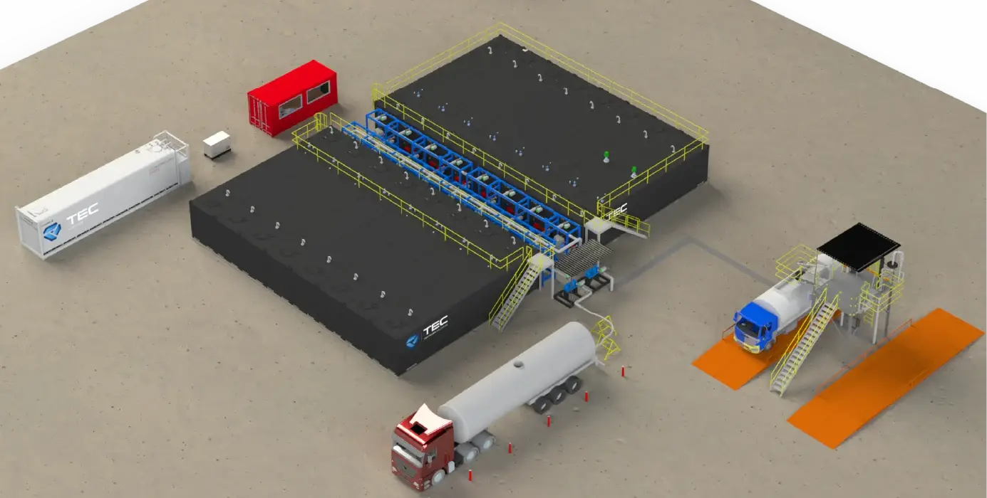Large scale Bitutainer Storage Facility