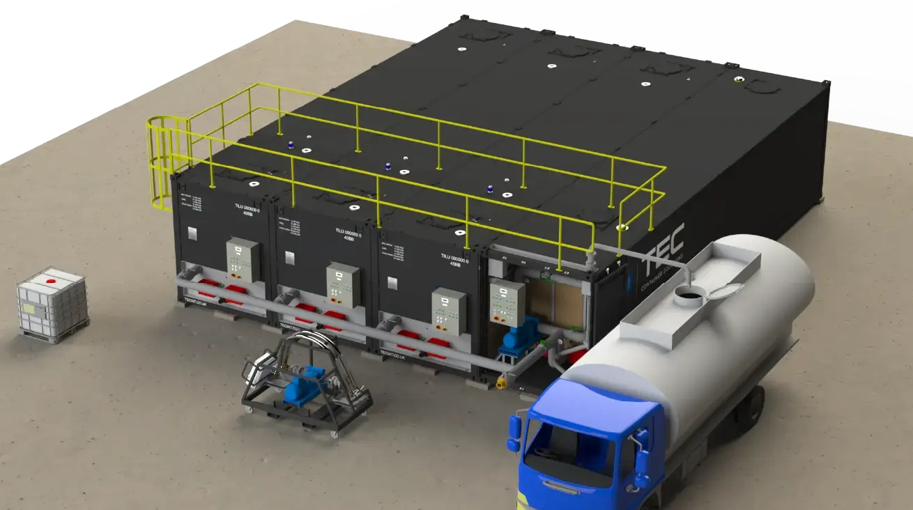 Small scale Bitutainer Storage Facility
